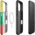 Lithuania Flag Distressed iPhone 16 Pro Magsafe Impact Case